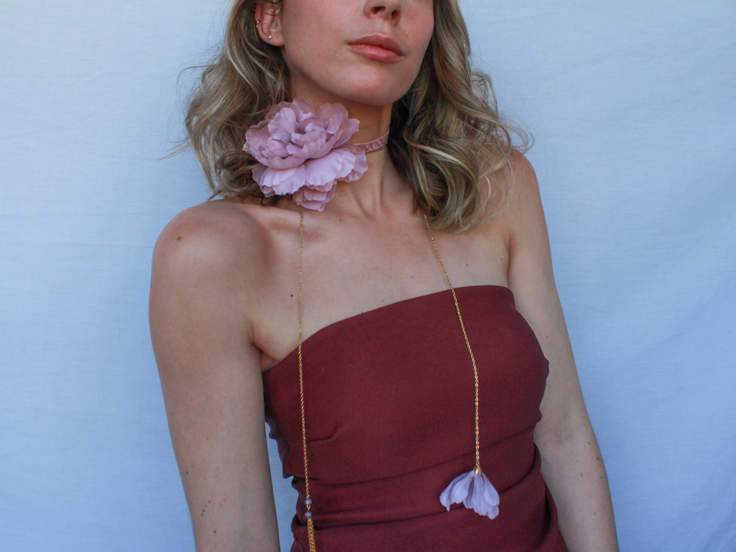 Choker Flor Lila