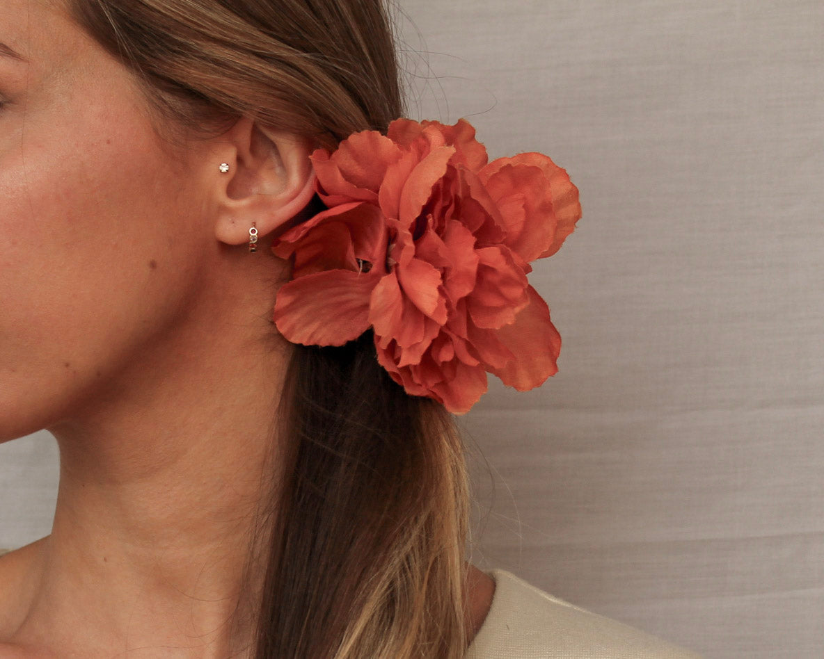 Pinza de pelo Flor Naranja