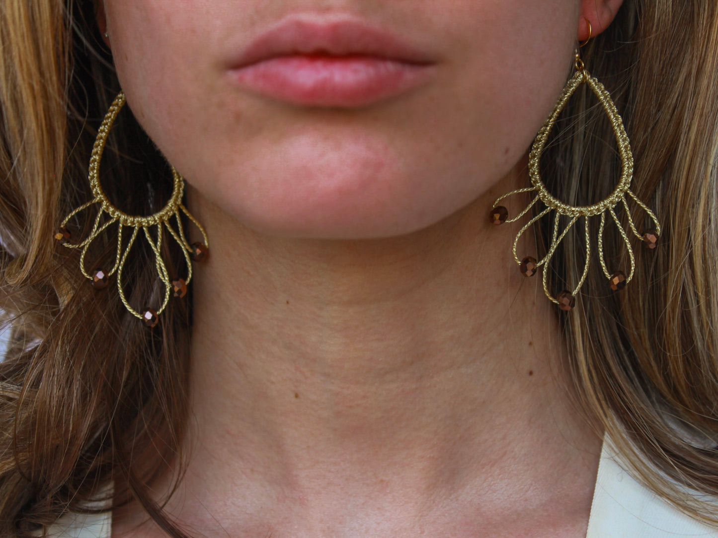 Pendientes Macramé Gota