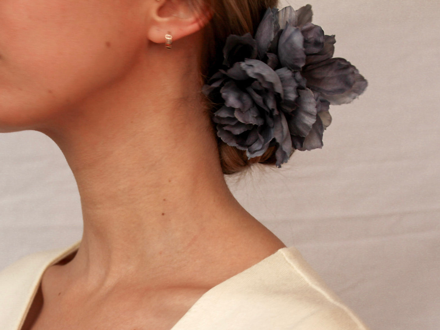 Pinza de pelo Flor Negra