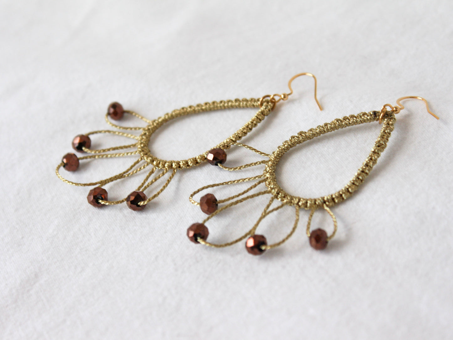 Pendientes Macramé Gota