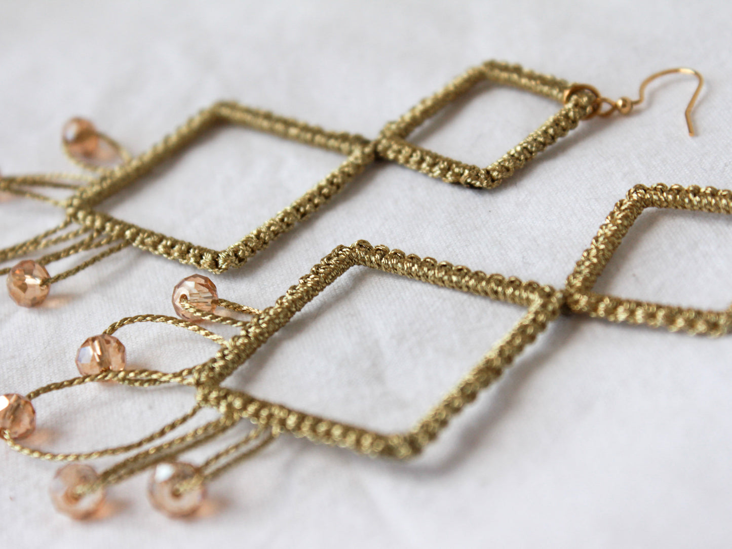 Pendientes Macramé Rombos