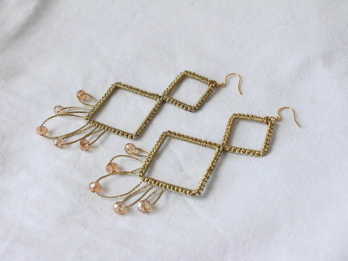 Pendientes Macramé Rombos