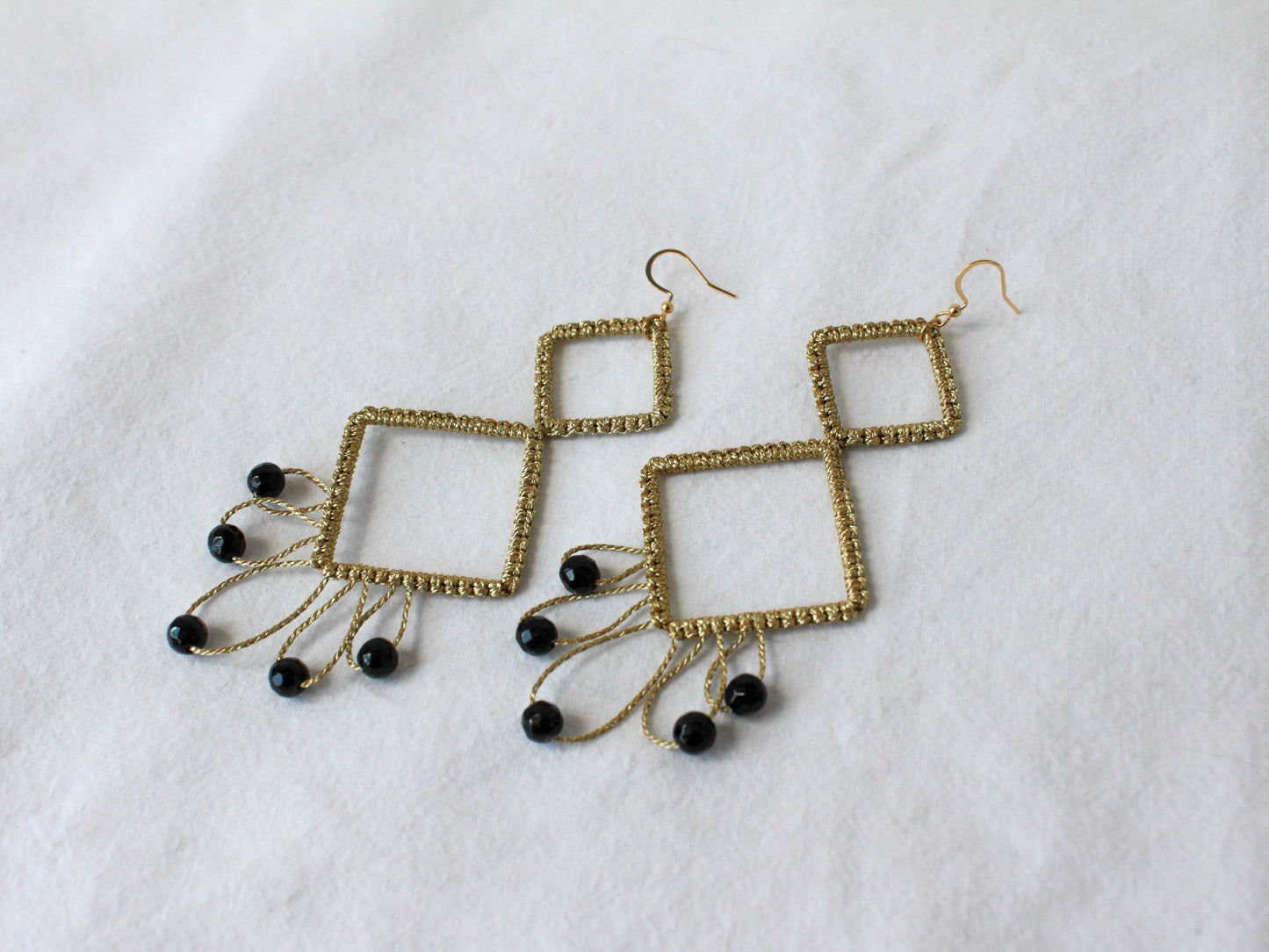 Pendientes Macramé Rombos
