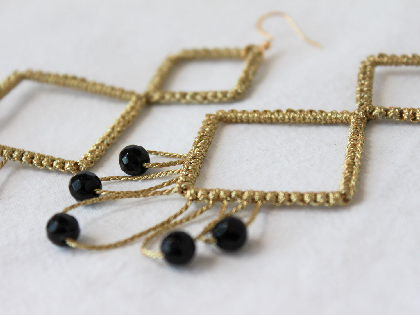 Pendientes Macramé Rombos