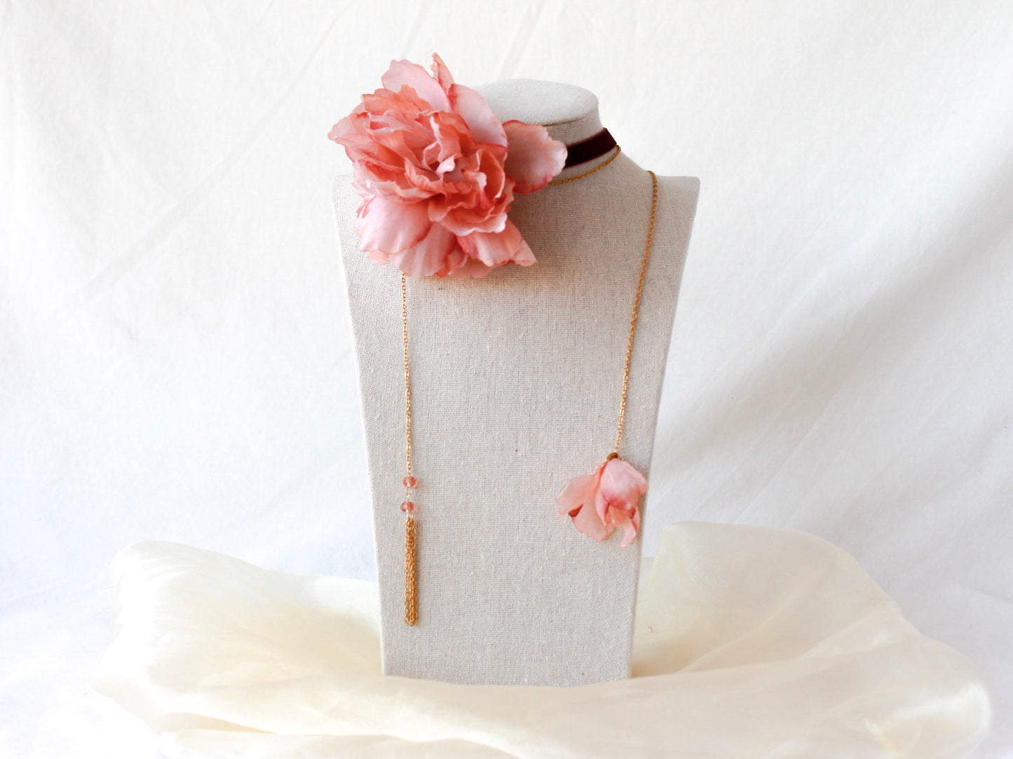Choker Flor Rosa