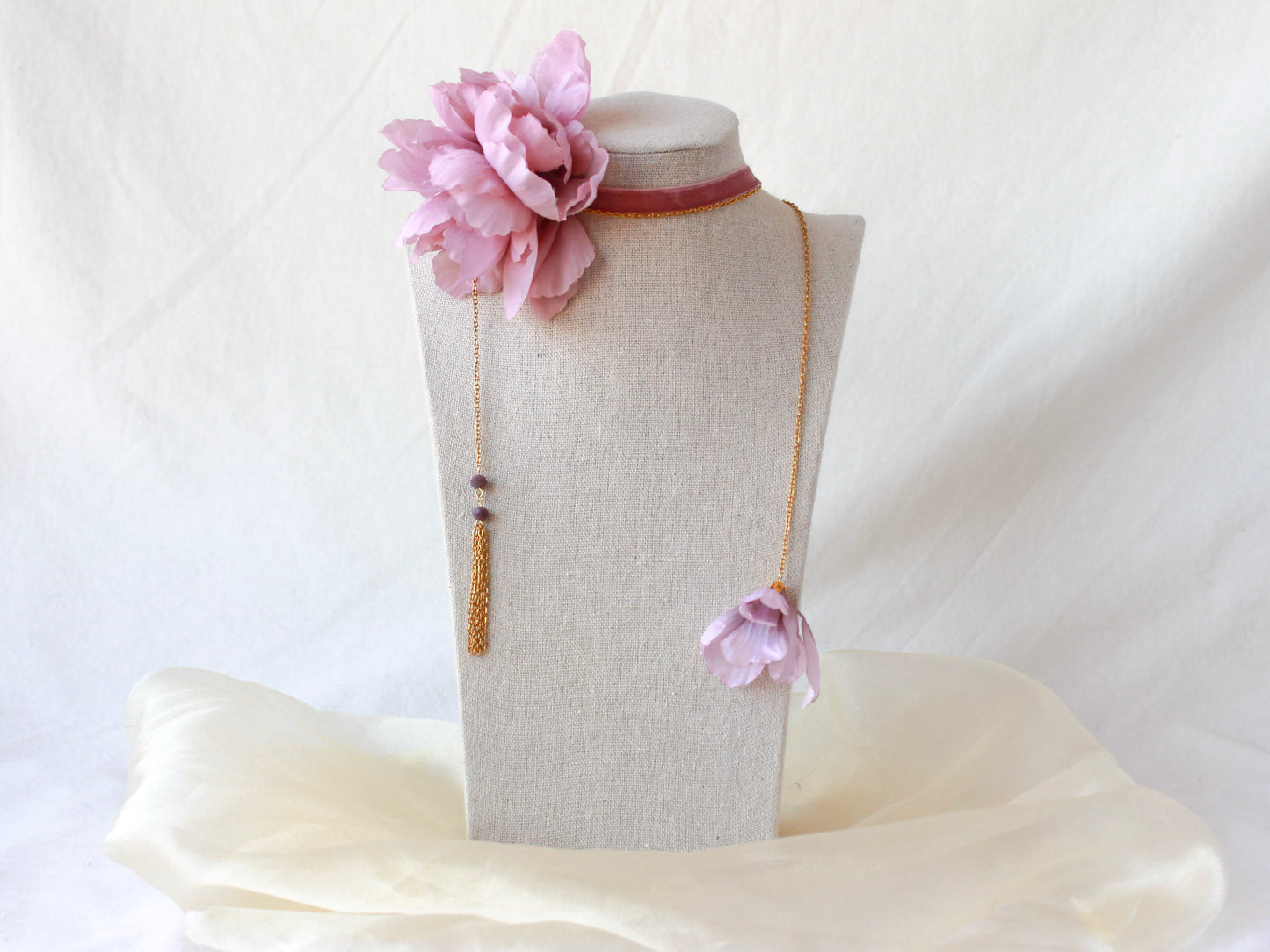Choker Flor Lila