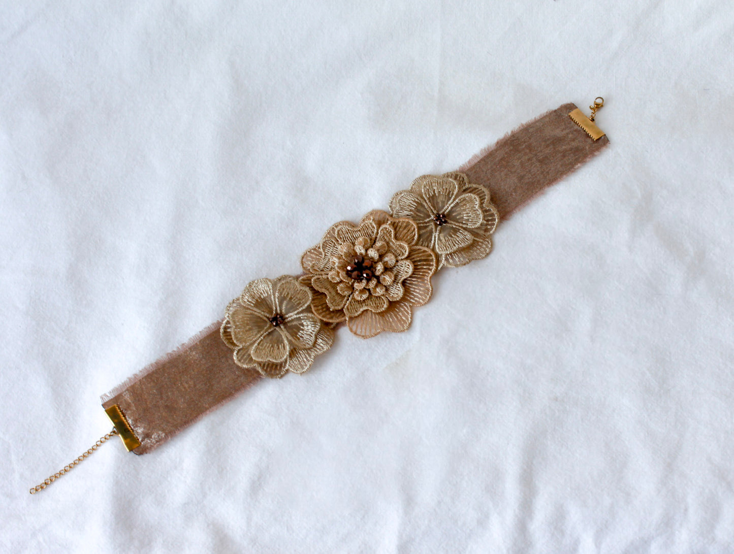 Choker Mimosa Bronce