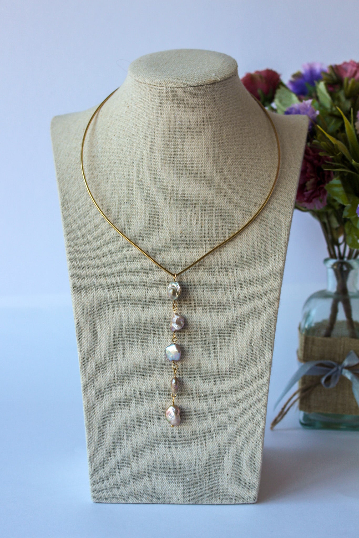 Collar Rígido Perlas