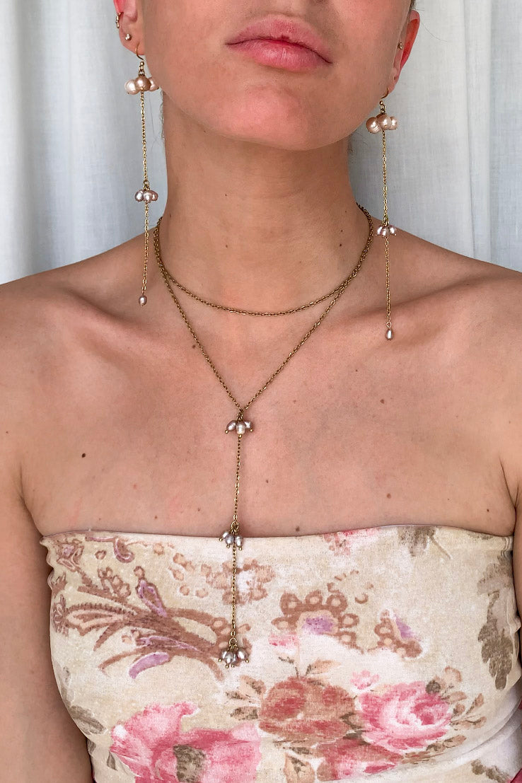 Collar Triple Perlas