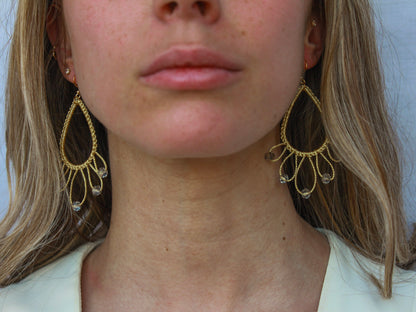 Pendientes Macramé Gota Pequeños