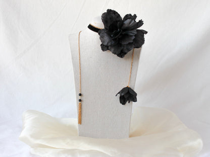 Choker Flor Negro